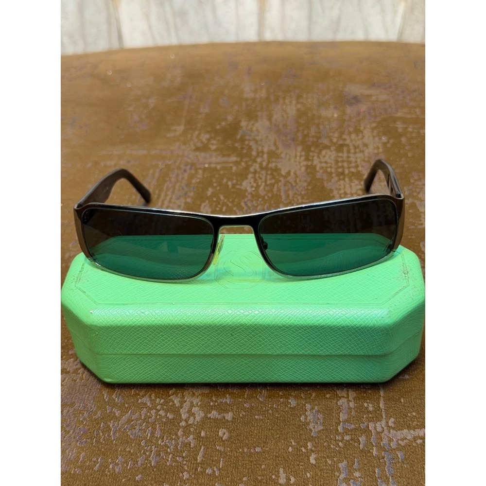 Prada Milano Sunglasses Gunmetal Rectangular RAP5222AA RC001 Made in Italy